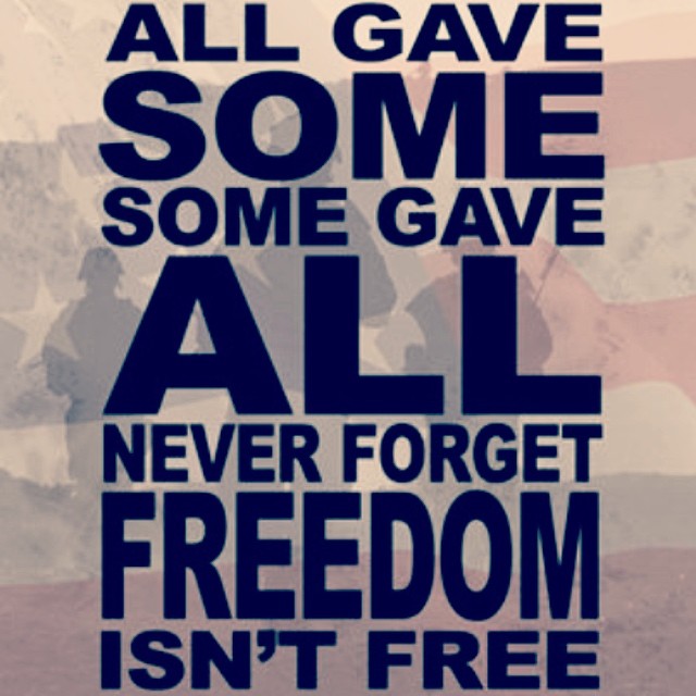 May comfort be with all those who lost someone! #neverforget #memorialday #grateful