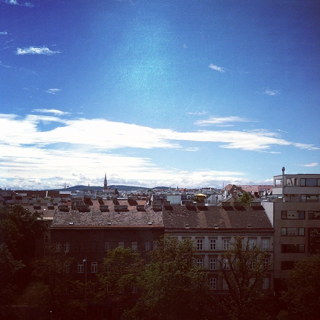 View over Vienna! Guten Tag!! ️ #vienna #morning #view #summerofadventure