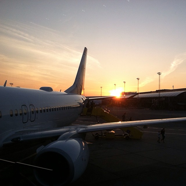 Hello Copenhagen! ️#travels #summerofadventure #sunset #wheelsdown