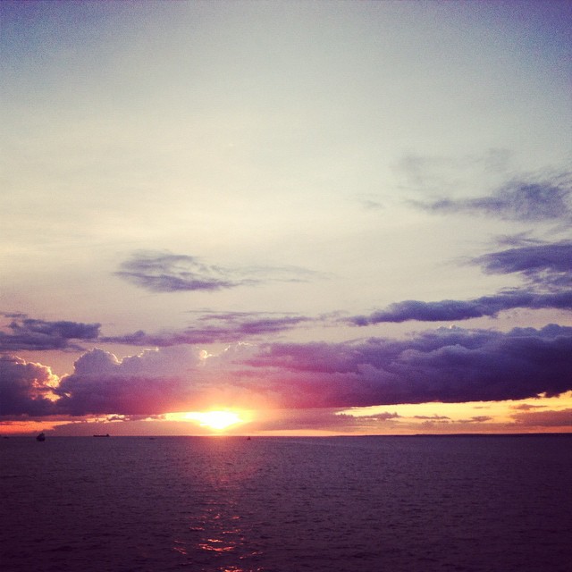 Heading into this breathtaking sunset on the ferry from St Petersburg last night. ️Will be posting some pics from this incredible leg of the journey soon! #stpetersburg #russia #ferry #sunset #travel #summerofadventure