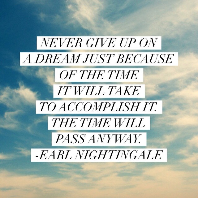 What’s the dream you know you shouldn’t give up on? Never lose heart. ️ #dream #quotes #inspiration #motivation