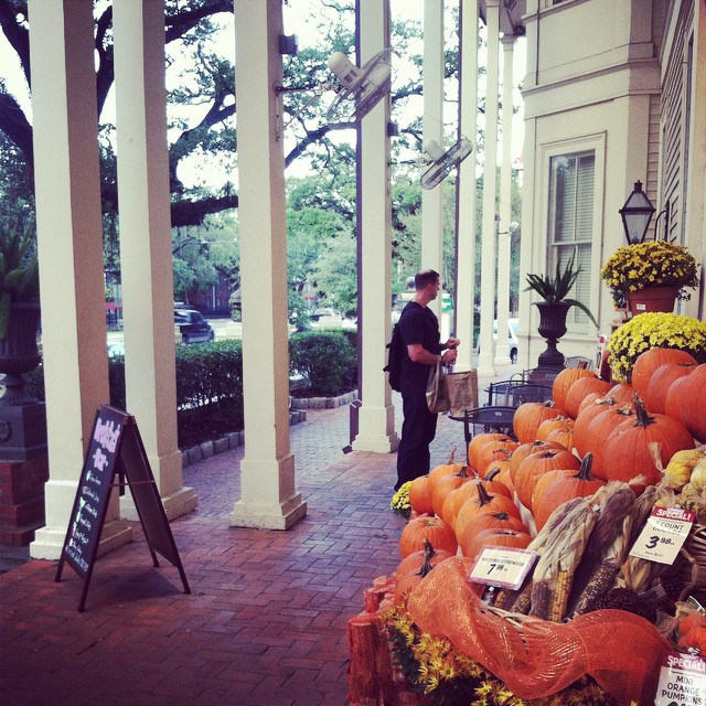 #fall #favorites outside the #freshmarket – #pumpkins #mums and … #husband jumped into the pic at the last minute hahaha! ️