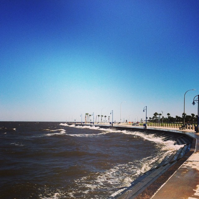 Definitely found the spot for my new morning walks – this is breathtaking!! #walk #outdoors #nature #waves #NewOrleans #Nola