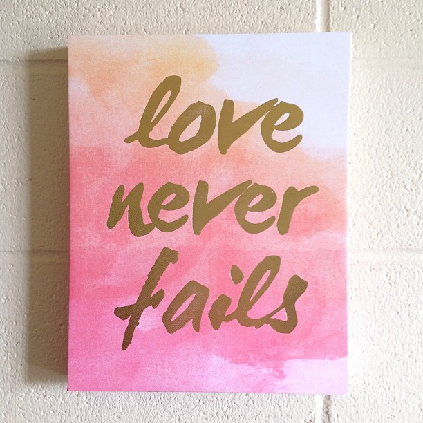 An early #Christmas #present I grabbed for David at @Homegoods a few days ago – Love Never Fails