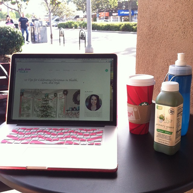 Taking my own advice and getting some work done at a pretty little #seaside #Starbucks with my favorite #holiday #drink and a #greenjuice! Definitely one of the last times I’ll have a drink like this as we head into a new season and I get ready to surrender to a greater purpose for my body…look out for a #blogpost on the topic later this month! ️